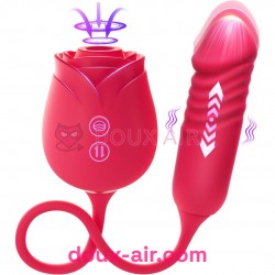เครื่องสั่นกระตุ้นจุด G รุ่น Rose 10 โหมดการดูด