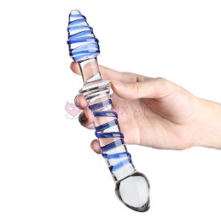 ดิลโด้แก้ว1216หำ ปลอม8.5"กันน้ำการร่วมเพศทางทวารหนักเซ็กทอย