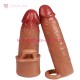 ปลอกใส่ควย รุ่น LM-T808 ซิลิโคนเนื้อนุ่มพิเศษ สีแทน